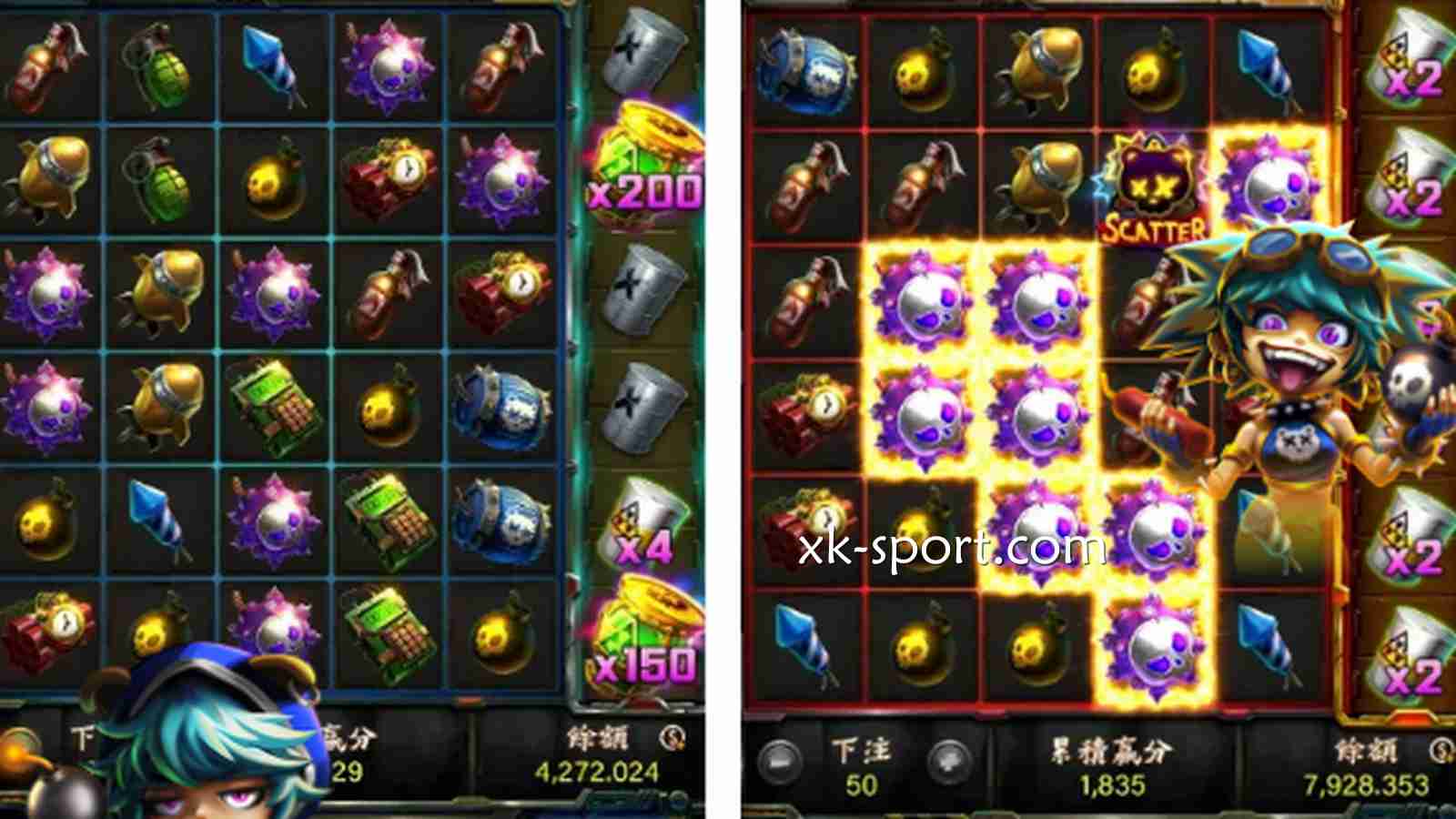 《爆爆怪妞》老虎机游戏投注界面｜星空体育